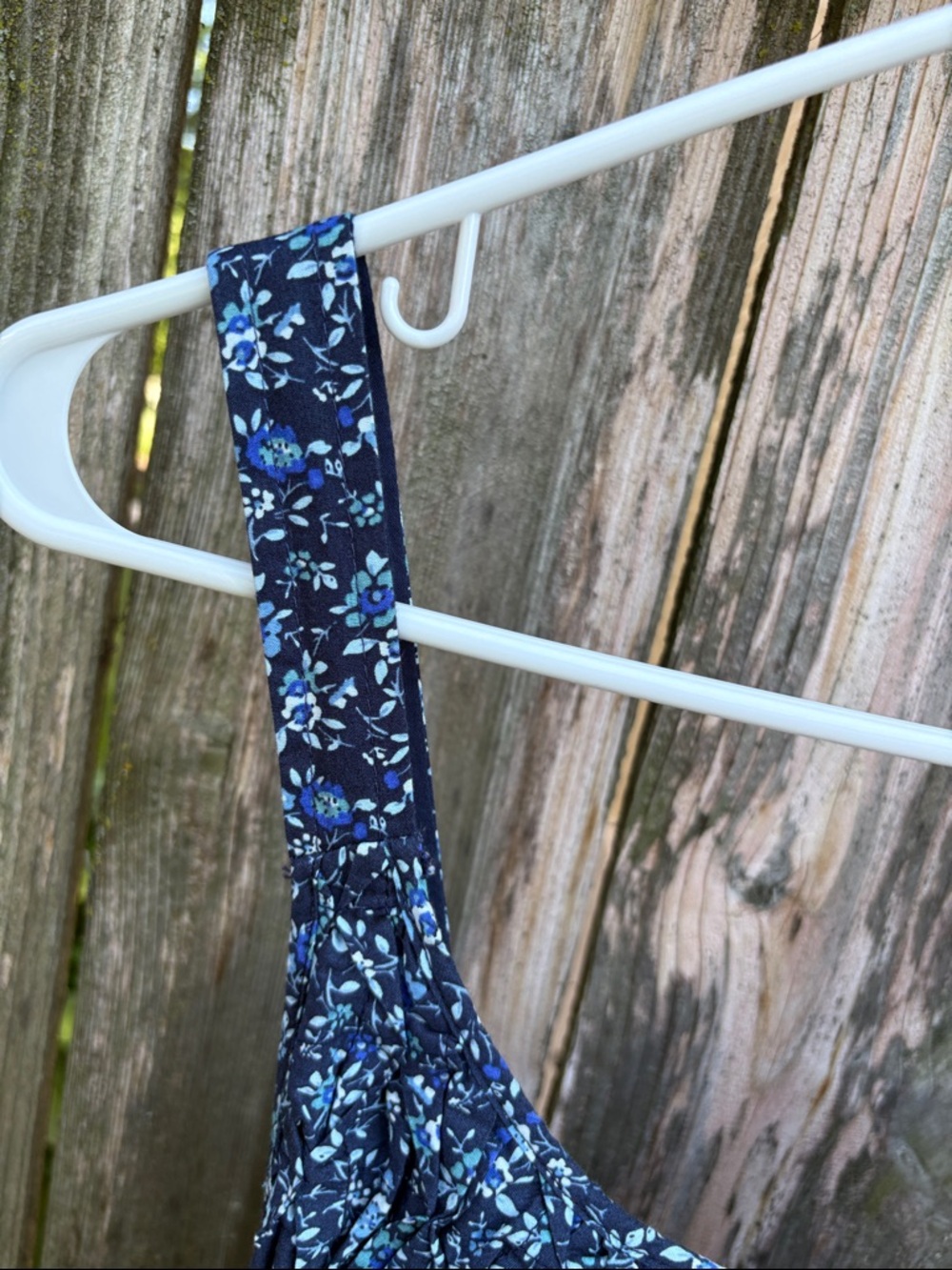 NWT Free People Petunia Mini Dress Blue Floral Size Medium Retail $128.00 - Picture 6 of 13